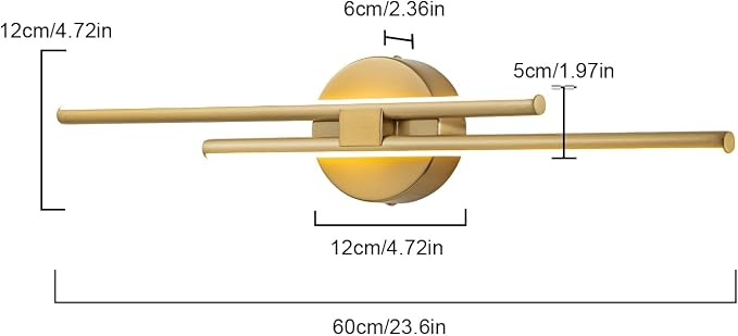 EDISLIVE Dimmable Modern LED Vanity Light Fixtures Bathroom Vanity Wall Lighting - Image 4