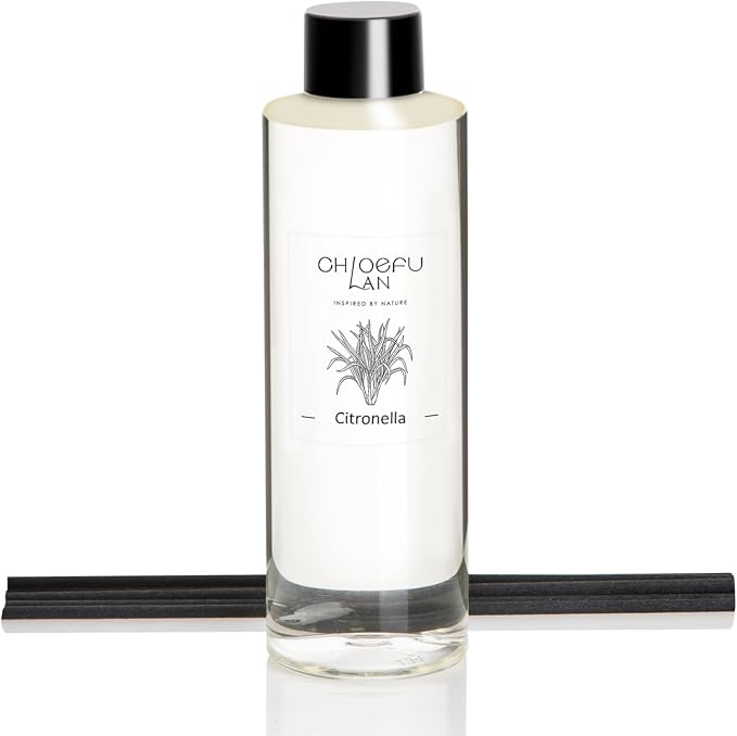 Chloefu LAN Citronella Essential Oil Diffuser Refill 6.76 fl oz Natural Oil by ChloefuLANScentedCandles