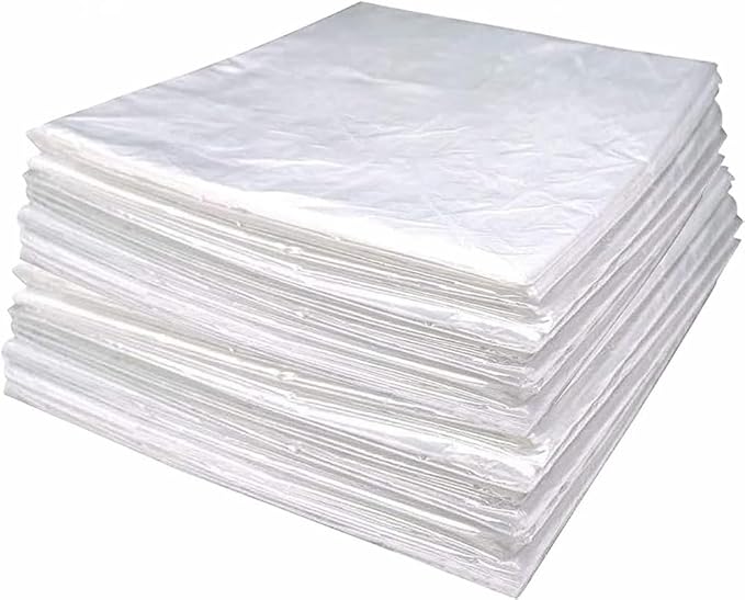 50 Pieces Disposable Plastic Sheeting, Sauna Blanket Liners Side Opening by Unknown
