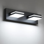 SineRise LED Modern Bathroom Vanity Light Fixtures, Matte Black Modern Acrylic by SINERISELIGHTING