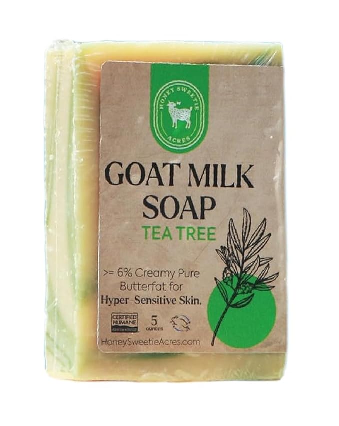 Honey Sweetie Acres Tea Tree Goat Milk Soap by HoneySweetieAcres