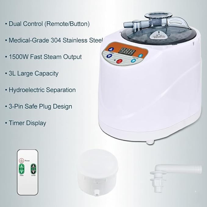 Portable Steam Sauna– Red Light Therapy Home Sauna Tent - Image 3
