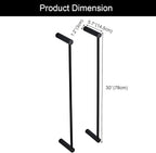 Towel Racks for Bathroom, NEWRAIN Wall Mounted Stainless Steel Organizer - Image 5
