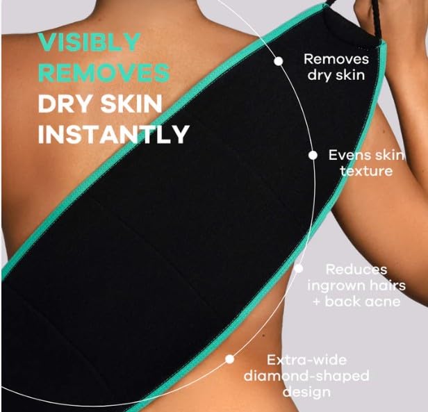 Dermasuri - Deep Exfoliating Back Scrubber - Bath & Shower Back Scrub - Body - Image 2