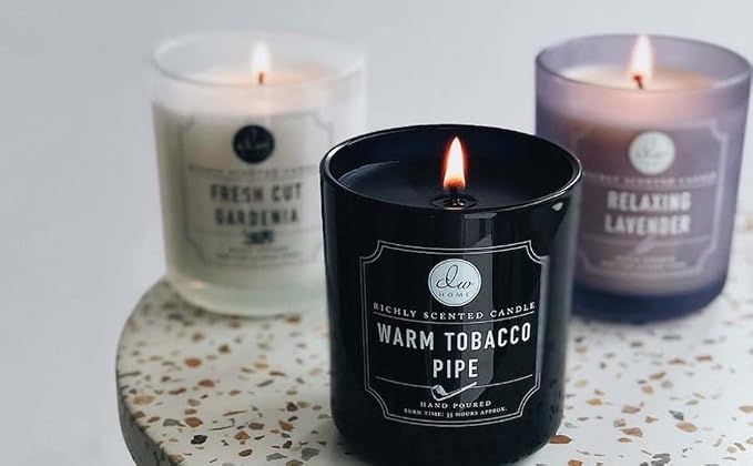 DW Home Warm Tobacco Pipe Scented Candles, 15 oz Large Double Wick Jar - Image 8