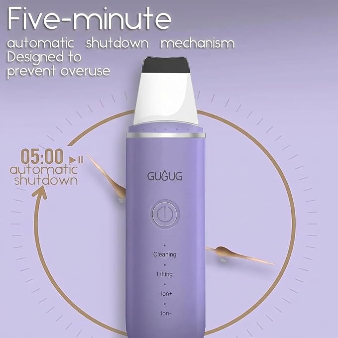 GUGUG Skin Scrubber Face Spatula, 4 Modes Skin Spatula Blackhead Remover Pore - Image 4