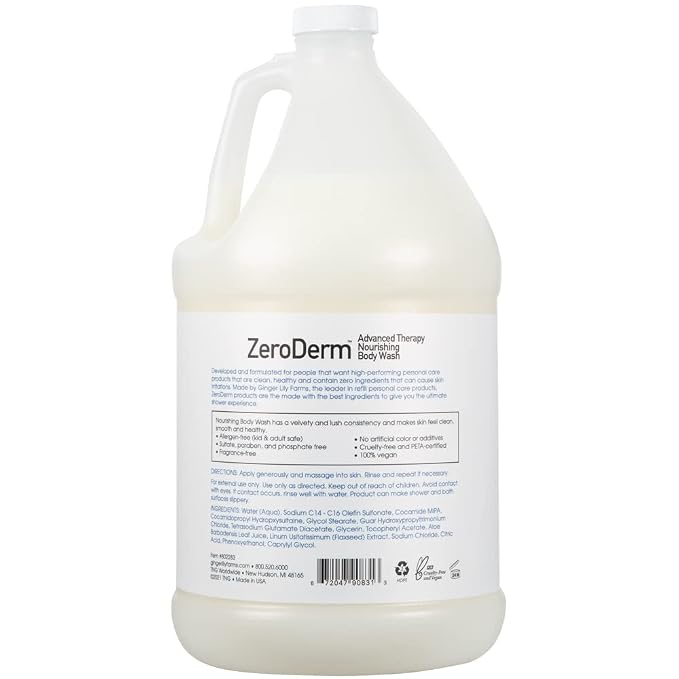 Ginger Lily Farms Botanicals ZeroDerm Advanced Therapy Nourishing Body Wash - Image 3