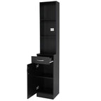 mefeir Salon Station, Barber Hair Stylist Storage Cabinet by mefeir