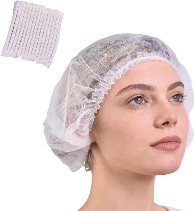 160 Pcs Disposable Bouffant Caps, 21 Inch Stretch, Disposable Hair Net by Unknown