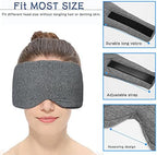 SUWEISHI 2 Pack 100% Cotton Ultra Soft Sleep Mask, Zero Pressure Natural Smooth - Image 5