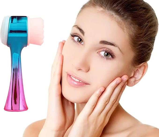 Facial Cleansing Brush 2 in 1Double-Sided Facial Cleaning Brush - Image 7