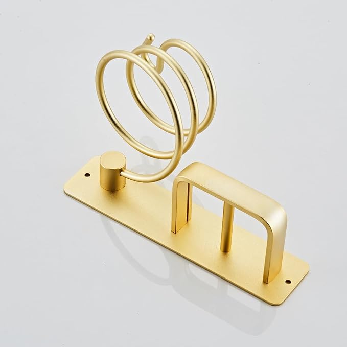 YUET Hair Dryer Holder Hairdryer Station Wall Mounted Shelf Bracket - Image 6