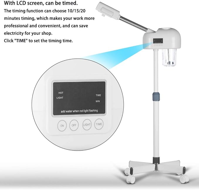 Professional Facial Steamer for Clean Skin, LCD Display, Facial Steamer for - Image 4