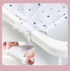 Breathable Mesh Newborn Baby Bath Mat Floating Foam Baby Tub Pillow Adjustable - Image 5