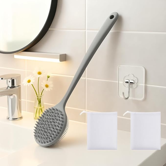 Silicone Body Scrubber for Shower Men Women – Dual-Sided Exfoliating & Massage - Image 3