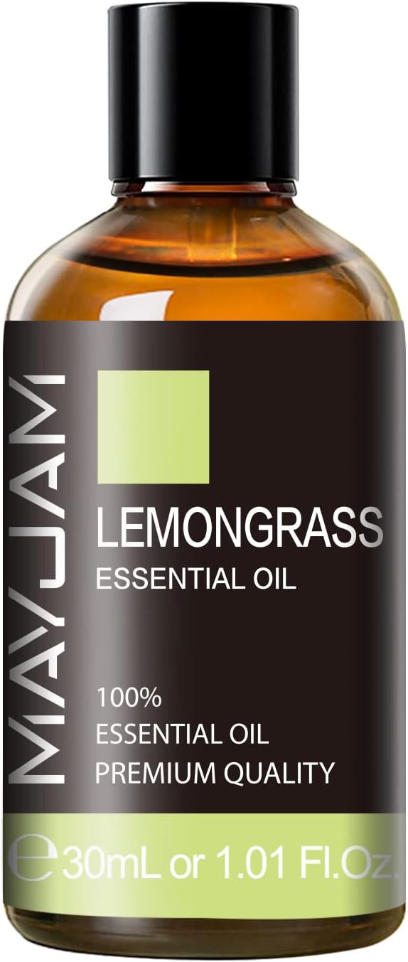 Lemongrass Essential Oil 30ML/1.01FL.OZ, MAYJAM Premium Lemongrass Oil by MAYJAM