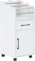 BarberPub Salon Cart with Storage Cabinet with Engineered Wood, Rolling Salon by BarberPub