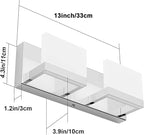 Tipace LED Dimmable Modern 2-Light Vanity Fixture - Image 9