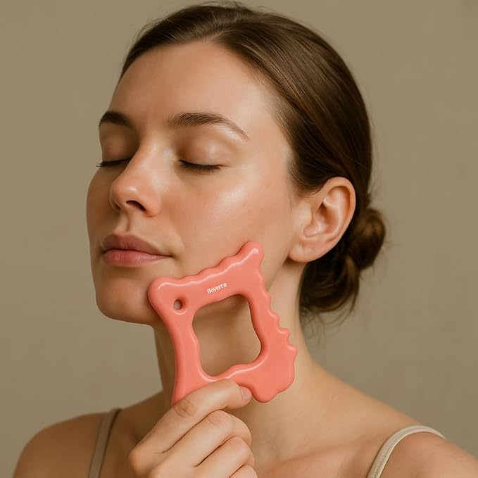 Lymphatic Drainage Ceramic Gua Sha Massage Tool, Korean Face and Body guasha - Image 4