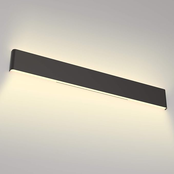 Aipsun 43.3in/40W LED Matte Black Modern Vanity Light Up and Down Wall Mount by Aipsun