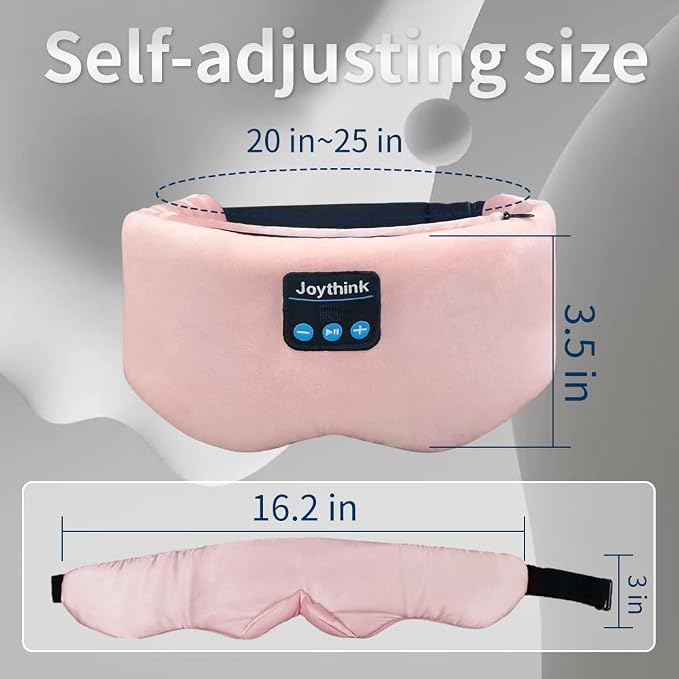Joythink Weighted Eye Masks Bluetooth Sleep Mask Headphones Silk Wireless - Image 8