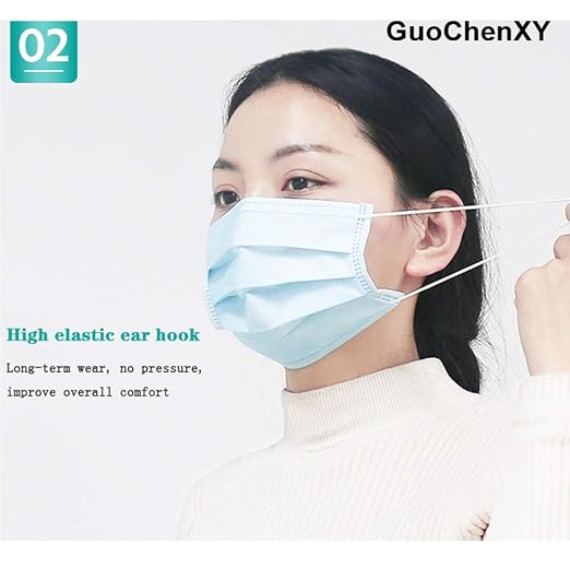 50Pcs Disposable Filter Mask 3 Ply Earloop Face Masks - Image 4