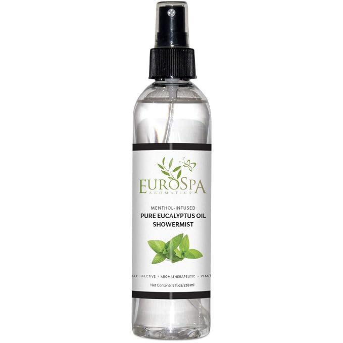 EuroSpa Aromatics Pure Eucalyptus Oil ShowerMist and Steam Room Spray, by EuroSpa+Aromatics