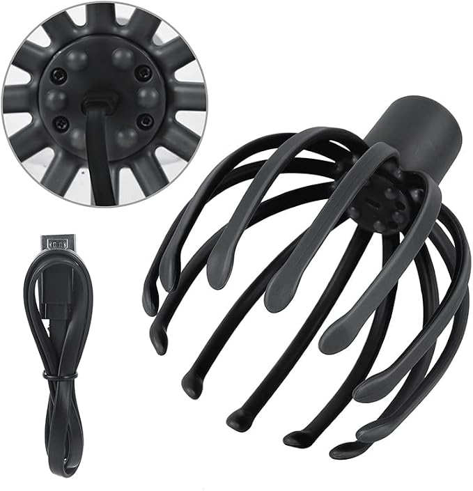 Electric Scalp Massager with 3 Modes, 360 Degree Head Massager, Cordless - Image 7