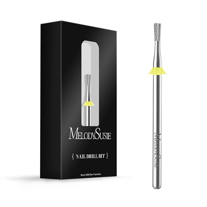 MelodySusie 2.3mm Inverted Tapered R Cut Nail Drill Bit, Professional Safety by MelodySusie