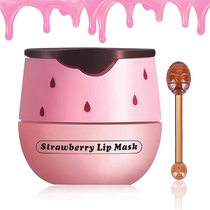 Strawberry Lip Balm, Vitamin E Masks & Moisturizing Propolis Sleeping Mask by Alisesun