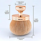 Body Makeup Brush Extra Large Oval Self Tanning Brush Multipurpose 74mm - Image 7