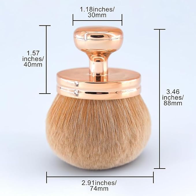 Body Makeup Brush Extra Large Oval Self Tanning Brush Multipurpose 74mm - Image 7