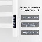 8-Bar Towel Warmer with with Top Warmer Shelf, Electric Towel Rack Set with - Image 5