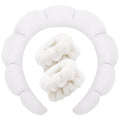 Spa Headbands for Washing Face Wristband Set Sponge Makeup Skincare Headband by Tetizo