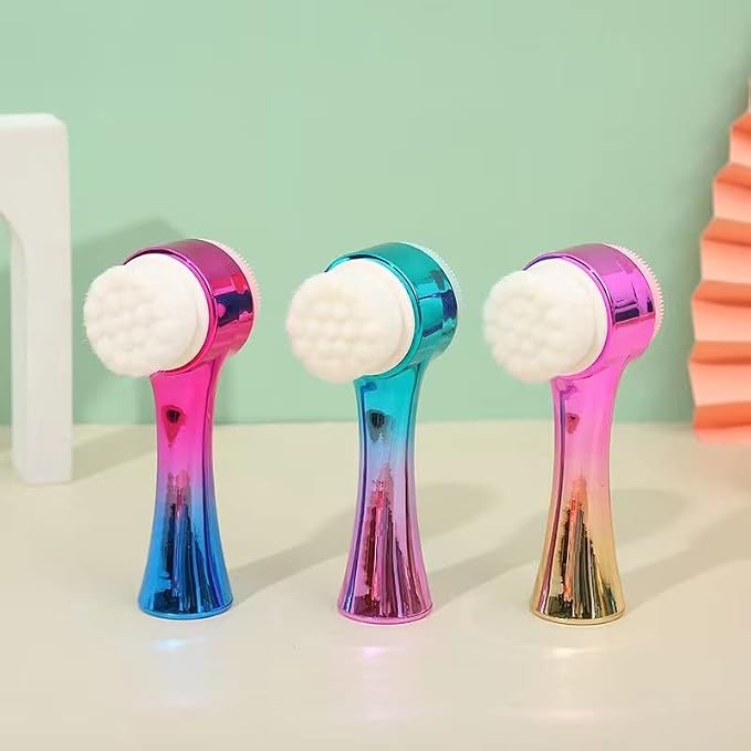 Facial Cleansing Brush 2 in 1Double-Sided Facial Cleaning Brush - Image 6