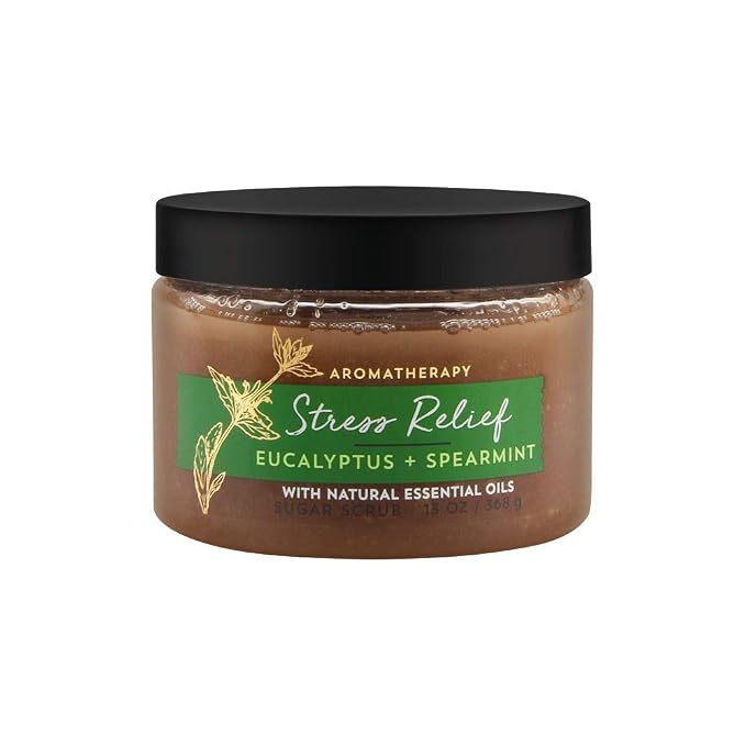 Bath & Body Works Eucalyptus Spearmint Stress Relief Sugar Body Scrub 13 Ounce by BathBodyWorks