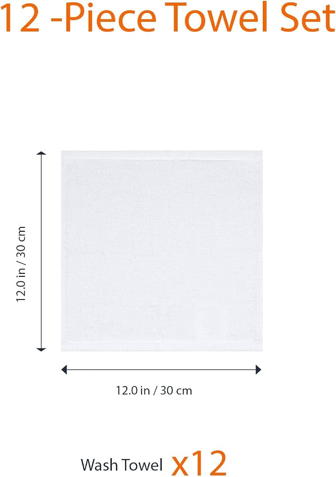 Amazon Basics Cotton Washcloths, Lightweight Quick-Dry, Absorbent Face and Body - Image 5