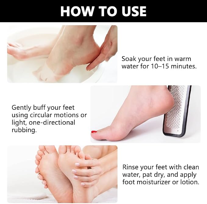 Foot File Stainless Steel Foot Rasp Callus Remover Professional Scrubber - Image 3