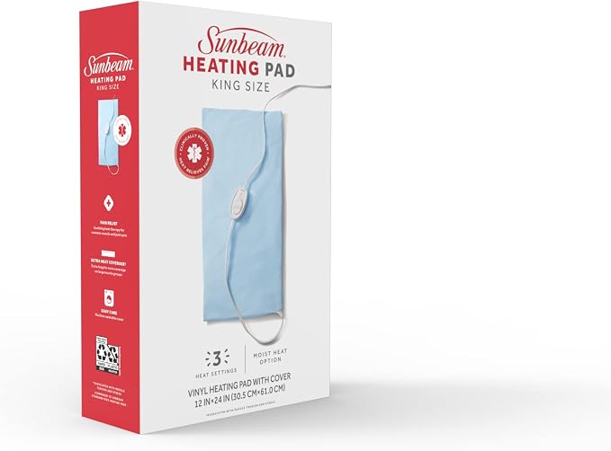 Sunbeam XL Heating Pad for Back Neck and Shoulder Pain Relief - Image 7