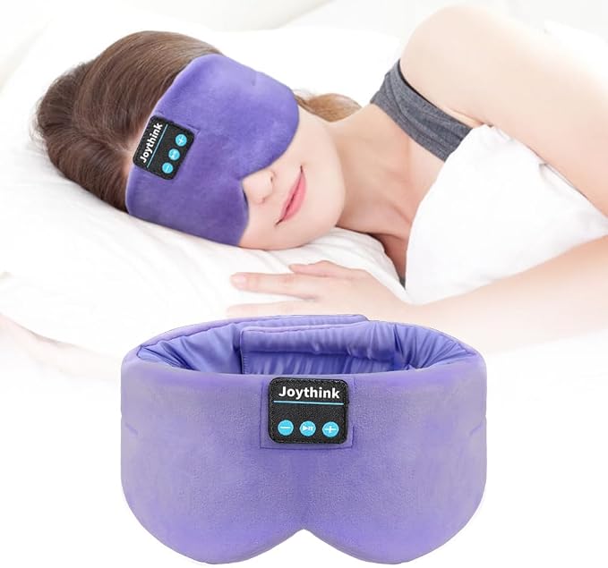 Joythink Sleep Headphones Bluetooth Sleep Mask Silk Headband Earphones by Joythink