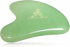 Jade Gua Sha Facial Tool – Guasha Face Massage Tool Lymphatic Drainage Massager by MinaHeal%C2%AE