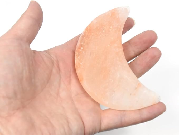 Moon Shape Himalayan Salt Massage Stones Hot Massage Cold Massage Stones Set - Image 7