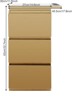 Stainless Steel Beauty Salon Storage Cabinet, 3-Drawer Rolling Styling Station - Image 6