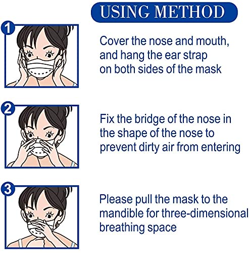 LEMENT 500pcs Disposable Black Mask, 3-Ply Face Masks - Image 7