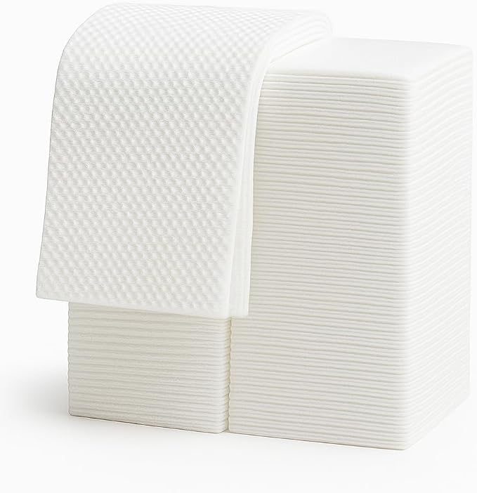 Disposable Bath Hair Towels, 100-Count 12" x 28", Thick Pearl Texture, Soft & by Unknown