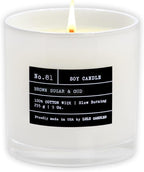Lulu Candles | Brown Sugar & Oud | Luxury Scented Soy Jar Candle | Hand Poured by LULUCANDLES