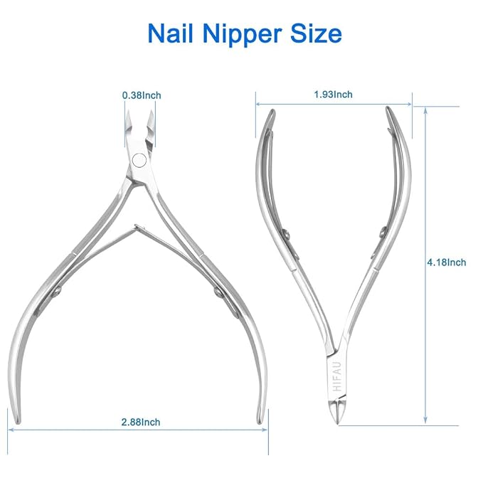 Professional Manicure Tools Set, Stainless Steel Cuticle Nipper, Upgrade Gel - Image 6