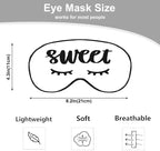 Sweet Dreams Eye Mask Sleeping Mask Cute Eyelashes White Sleep Masks Silky Soft - Image 2