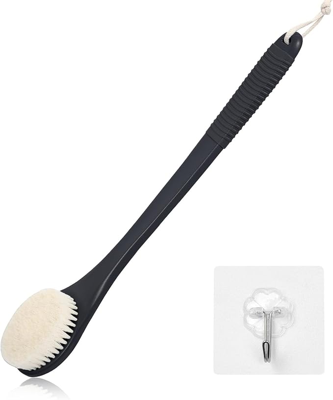 17-Inch Back Scrubber for Shower, Anti-Slip Exfoliating Body Brush for Bath by ROLIZOE
