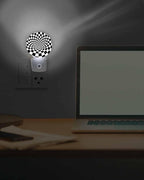 Night Lights Auto Sensor Black White Checker Night Light 3D Abstract Mosaic - Image 7